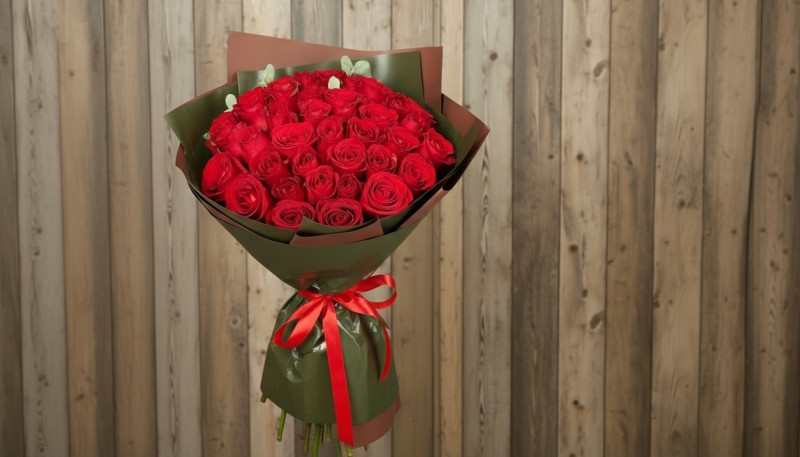 35 adet kırmızı gül buketi 