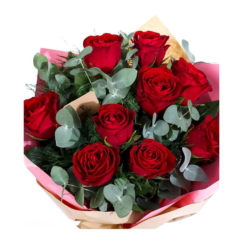 Heaven’s Blossom 9 Kırmızı Gül Buketi