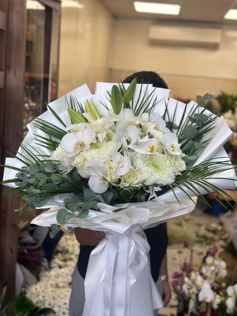 Orkide Anastasiya lilyum buketi 